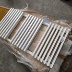 Badkamer design radiator handoek Vasco, wit